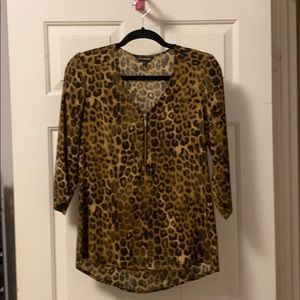 Express Animal print top. Like new.